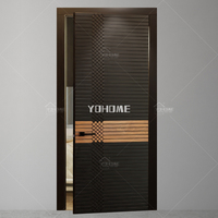 Porte américaine de luxe en bois pour villa portes intérieures en bois massif non finies portes design de luxe