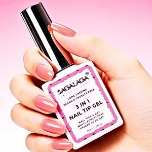 SAGALAGA Gel UV LED longue durée X pour <span class=keywords><strong>ongles</strong></span>, couverture complète, professionnel, 3 en 1, colle à <span class=keywords><strong>ongles</strong></span> en gel pour <span class=keywords><strong>ongles</strong></span> en acrylique, gel souple pour <span class=keywords><strong>ongles</strong></span> - Product Image 3