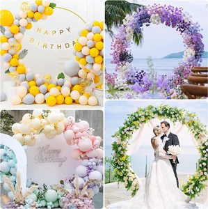 Kit d'arche ronde en métal prix de gros de l'usine <span class=keywords><strong>support</strong></span> de toile de fond d'arche 3D <span class=keywords><strong>fleur</strong></span> mur fête d'anniversaire mariage événements décoration - Product Image 2