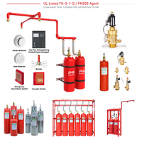 Système d'extinction d'incendie câblé/en réseau FK-5112, solution incendie FK-5112, protection incendie BESS avec norme CCC