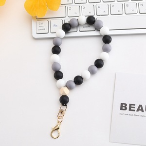 Nouveau Silicone Perle Bracelet Téléphone <span class=keywords><strong>Portable</strong></span> Cas Corde Porte-clés Dragonne <span class=keywords><strong>Cordon</strong></span> pour Femmes Filles - Product Image 4