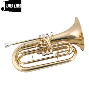 Instrumen Angin kuningan musik Jingying 2023, bodi kuningan nikel putih piston tembaga bariton berbaris - Product Image 2