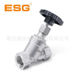 วาล์วแบบมุมเอียง ESG รุ่น 107 สแตนเลส 304 เกลียวตัวผู้ PN16 มาตรฐานแห่งชาติ - Product Image 5