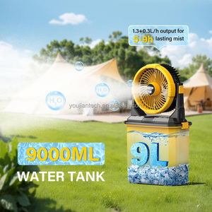 20000mAh dung lượng cao pin cầm tay xử lý dễ dàng lưu trữ làm mát Mist Spray <span class=keywords><strong>fan</strong></span> với 9L bể nước lớn - Product Image 3