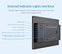 IXHUB 10.1 inci PC Sentuh Industri Terintegrasi Rockchip Komputer Layar Sentuh Kapasitif IPS Android 13 Ubuntu20.04 HMI untuk Mesin Penjual Otomatis