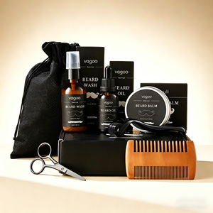 <span class=keywords><strong>Coffret</strong></span> cadeau pour homme 7 en 1, crème à raser douce non irritante, huile à <span class=keywords><strong>barbe</strong></span>, kit de soin des poils du visage professionnel pour homme - Product Image 2