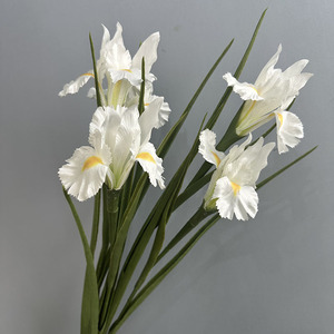 TH1414 Décoration haut de gamme Fleurs en soie artificielles Fleurs d'<span class=keywords><strong>iris</strong></span> réalistes pour la mise en page de mariage d'hôtel de Noël pour le salon - Product Image 4