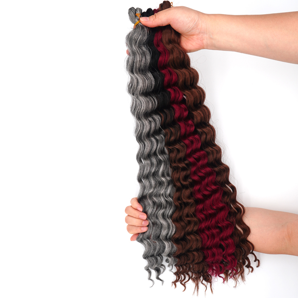 Vast Hair KAMA Dyed Deep Twist Synthetic Hair Bundles Crochet Braid Extensions thumbnail 4