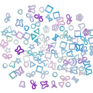Perles d'imitation ABS, couleurs dégradées, formes variées, pour la fabrication de bijoux, matériel de bricolage - Product Image 1