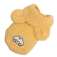 Gilet en fausse fourrure de vison ultra doux et extensible en polyester avec capuche pour chats et chiens