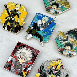 Épinglette en métal inspirée des mangas japonais, badge en émail personnalisé, épinglette de revers anime - Product Image 1