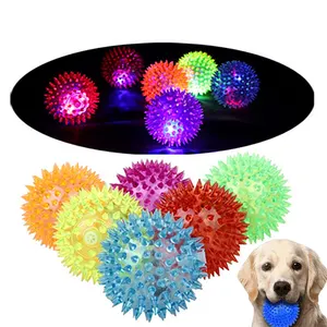 Squeeze and Bounce Spike Flash Balls Zappeln Sie stacheliges sensorisches Lichts pielzeug