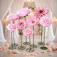 Bunga Raksasa Kelas Atas untuk Dekorasi Rumah, Pernikahan, Toko, Bunga Buatan Ukuran Besar Poppy, Mawar, Gerbera, Daisy, Peony