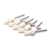 Têtes de polissage en feutre de laine de haute qualité, 12 pièces/ensemble, tige de 2,35 mm/3 mm, outil de polissage métallique, tête de meulage en feutre de laine