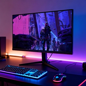 Écran d'ordinateur incurvé personnalisé de 27, 32 ou 34 pouces, 4K, pour joueurs, écran LCD de jeu haute résolution, 1 ms - Product Image 1