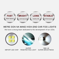 RUTENSE auto niebla luz 100W 1000LM drl luz corriente diurna H1 H4 H7 H11 H16 12V led drl niebla antiniebla lámpara led luces de conducción