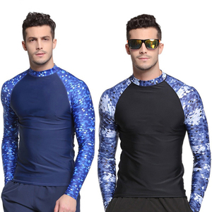 Vêtements de surf personnalisés pour hommes, protection solaire UV, combinaisons de plongée à manches longues, chemises de compression à séchage rapide, rashguard BJJ MMA - Product Image 3