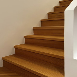 Escalones <span class=keywords><strong>de</strong></span> <span class=keywords><strong>Madera</strong></span> Personalizados para Interiores, con <span class=keywords><strong>Peldaños</strong></span> en Ángulo Recto y Contrapeldaños, para Decoración <span class=keywords><strong>de</strong></span> Villas y Apartamentos - Product Image 3