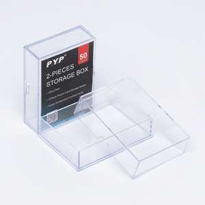 Boîte de rangement transparente pour cartes à collectionner, 2 pièces, compatible avec les cartes de sport, TCG, cartes à jouer, boîte de collection - Product Image 5