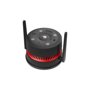 Audio bidirectionnel intérieur 4MP Vision nocturne Couleur Fisheye Caméra <span class=keywords><strong>de</strong></span> sécurité <span class=keywords><strong>WIFI</strong></span> Détecteur <span class=keywords><strong>de</strong></span> fumée AI - Product Image 1