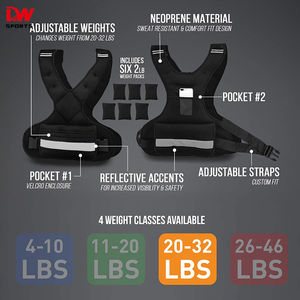 DW SPORTS fitness <span class=keywords><strong>poids</strong></span> <span class=keywords><strong>gilet</strong></span> plaque de <span class=keywords><strong>poids</strong></span> <span class=keywords><strong>gilet</strong></span> de <span class=keywords><strong>poids</strong></span> - Product Image 3
