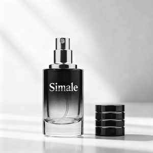 Botella de Perfume Vacía Transparente al por Mayor, 30ml 50ml 100ml, Envase de Perfume Masculino, Botella Redonda Vacía con Caja - Product Image 2