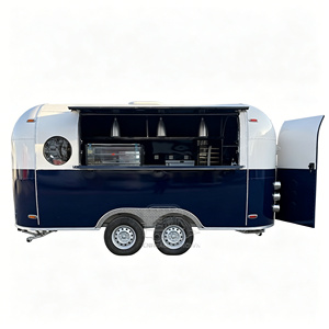 CE Certified Stainless Steel Truck Hot Dog Ice Cream Cart Mobile Burger Food Trailer - Product Image 5