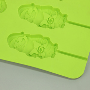 Silicone <b>Candy</b> Mold Santa Claus Shape Green Baking Molds For Birthday Party DIY Crafts - Product Image 2