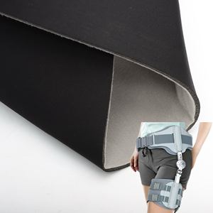 Tela laminada de tres capas de alta calidad, tela de espuma de terciopelo de nailon utilizada para órtesis deportiva/tela para dispositivos médicos/soporte trasero - Product Image 3