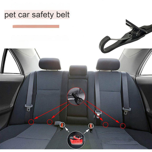 Custom Logo Adjustable Nylon Pet Car Seat Belt With Spring <b>Hook</b> High Quality For <b>Dog</b> Travel Safely - Product Image 6