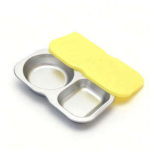 New Easy Open Leak Proof Food Containers Daycare and School Toddler <b>Lunch</b> <b>Box</b> Silicone Sealed Lid Stainless Steel Snack Storage - Product Image 3
