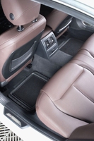 Tapis de sol de voiture universels imperméables et résistants, avec tapis de sol moquetté, tapis de sol de voiture bicolores élégants, pour voitures, camions, SUV
