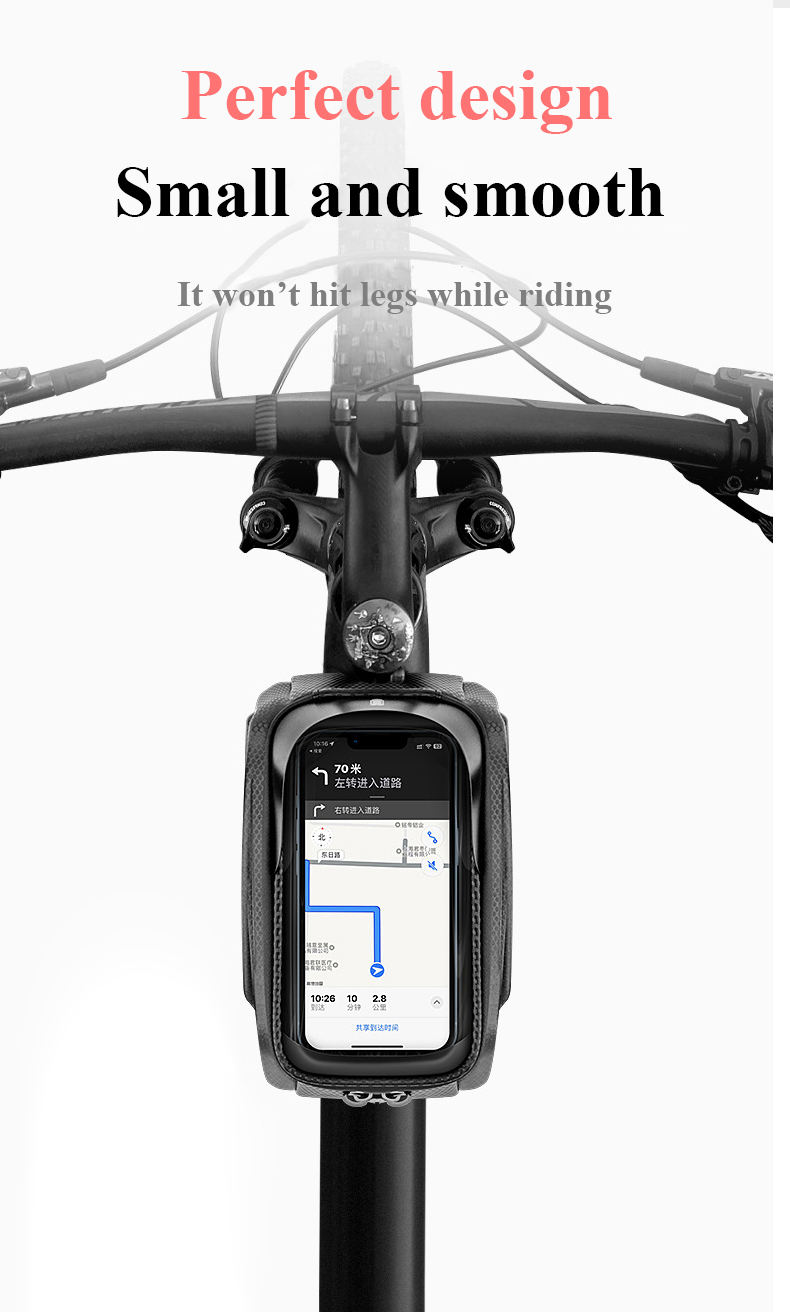 Hongdak Waterproof Bicycle Bag Frame Front Top Tube Cycling Bag Reflective Phone Case Bag MTB Bike Accessories