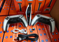 M23 TV Game Stick dengan 64G Memori Internal, 40.000 Game Terpasang, Mendukung Berbagai Bahasa, Layar Definisi Tinggi 4K