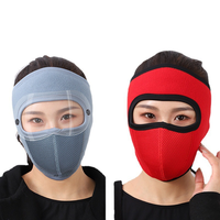 Masque d'hiver chaud de qualité supérieure avec lunettes anti-vent, en polaire, pour la pratique du ski et de la randonnée, masque intégral