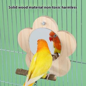 Petite tasse de nourriture pour oiseaux givrée écologique mangeoire à oiseaux en bois de haute qualité perroquet boîte support et accessoires de <span class=keywords><strong>Cage</strong></span> - Product Image 3