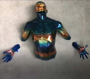 Tenture murale moderne en Bronze, Sculpture homme, Matteo puglien 3D, couleur personnalisée, pour décoration murale, usine, livraison gratuite, 2022 - Product Image 5
