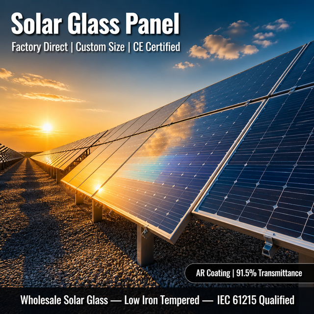 Double Glass Solar Panel Tempered Solar Glass 3.2mm 4mm Bifacial PV Module Low Iron Ultra White AR Coating