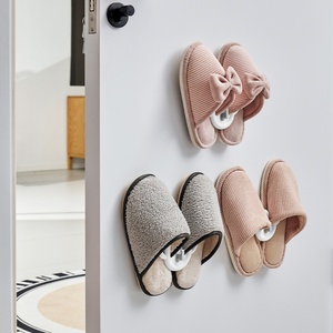 Handy <b>Wall</b>-Mounted Plastic Slippers and <b>Shoe</b> <b>Rack</b> Living Room and Bathroom Storage Stand Bathroom Slipper Hanger - Product Image 1
