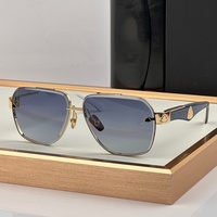 MAY SANME 60-15-140 Lunettes de soleil de haute qualité pour hommes et femmes, lunettes de soleil de créateur, style punk classique, luxe, acétate, UV400