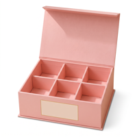 Bäckerei-Dessert-Pappschachtel mit Facheinlage für Schokoladen-Nuss-Geschenke, Elegante Boutique-Theken-Lebensmittelverpackung