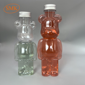 Bouteille en PET Gloomy Bear pour boisson froide avec bouchon en aluminium jus en plastique 250ml 350ml 500ml Cartons alimentaires sérigraphie bouchon à vis - Product Image 5