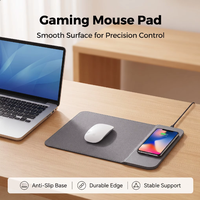 Tapis de souris à chargement sans fil, tapis de souris à chargement rapide 10W avec base en caoutchouc antidérapante pour iPhone, Samsung Gaming Business
