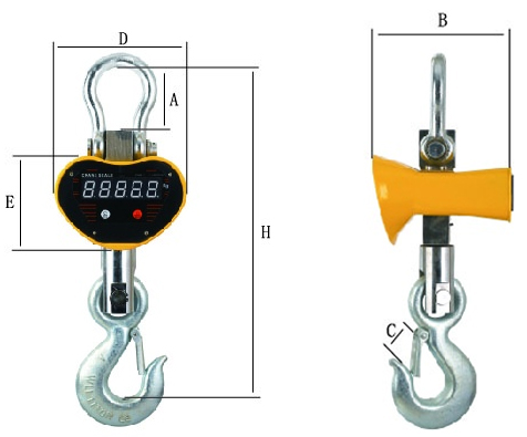 Industrial OCS-SX Weighing Scale 1 ton 2 ton 3 ton 5 ton 10 ton Electric Digital Crane Scale with Cheap Price