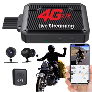 オートバイ4Gライブストリーミング用防水ダッシュカムフロントおよびリアスポーツドライビングレコーダーAndroid8.1艦隊追跡cmsv6 - Product Image 1