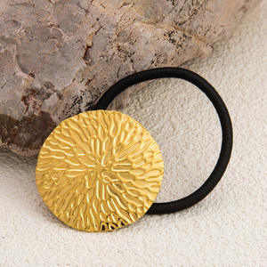 Coletero de Acero Inoxidable con Forma de Flor, Banda Elástica Redonda para Cola de Caballo, Uso Diario, FS71001 - Product Image 4