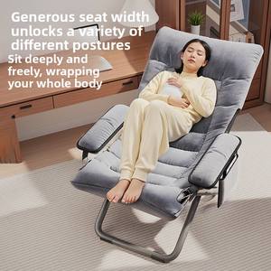 Canapé inclinable pliable en métal moderne et simple - Meuble multifonctionnel pour la maison, le bureau, la pause déjeuner, le balcon et les loisirs - Product Image 5