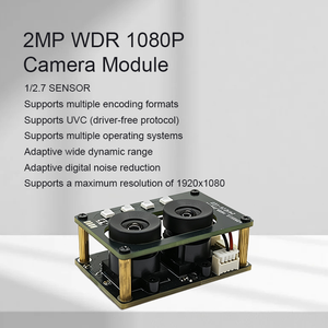 โมดูลกล้อง PS5268 GC2053 2MP 1080P USB2.0 เลนส์คู่ WDR FEL2.8mm FNO2.2 100DFOV ชัตเตอร์อิเล็กทรอนิกส์ กล้องรักษาความปลอดภัย - Product Image 1