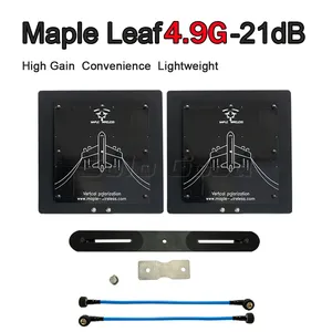 Maple Leaf 4.9G-21dBi Antenne en nylon à gain élevé Connecteur SMA Distance améliorée Signal fort Hélicoptères directionnels FPV - Product Image 2
