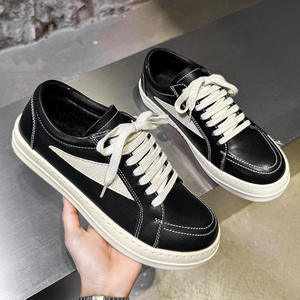 Chaussures décontractées pour hommes de haute qualité en cuir véritable, style minimaliste, basses, amortissantes, tendance, à enfiler, été, luxe - Product Image 1